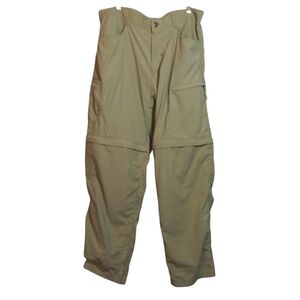 Ex Officio Men's  Convertible Pants Insect Repellant Tan Nylon Size 38x32